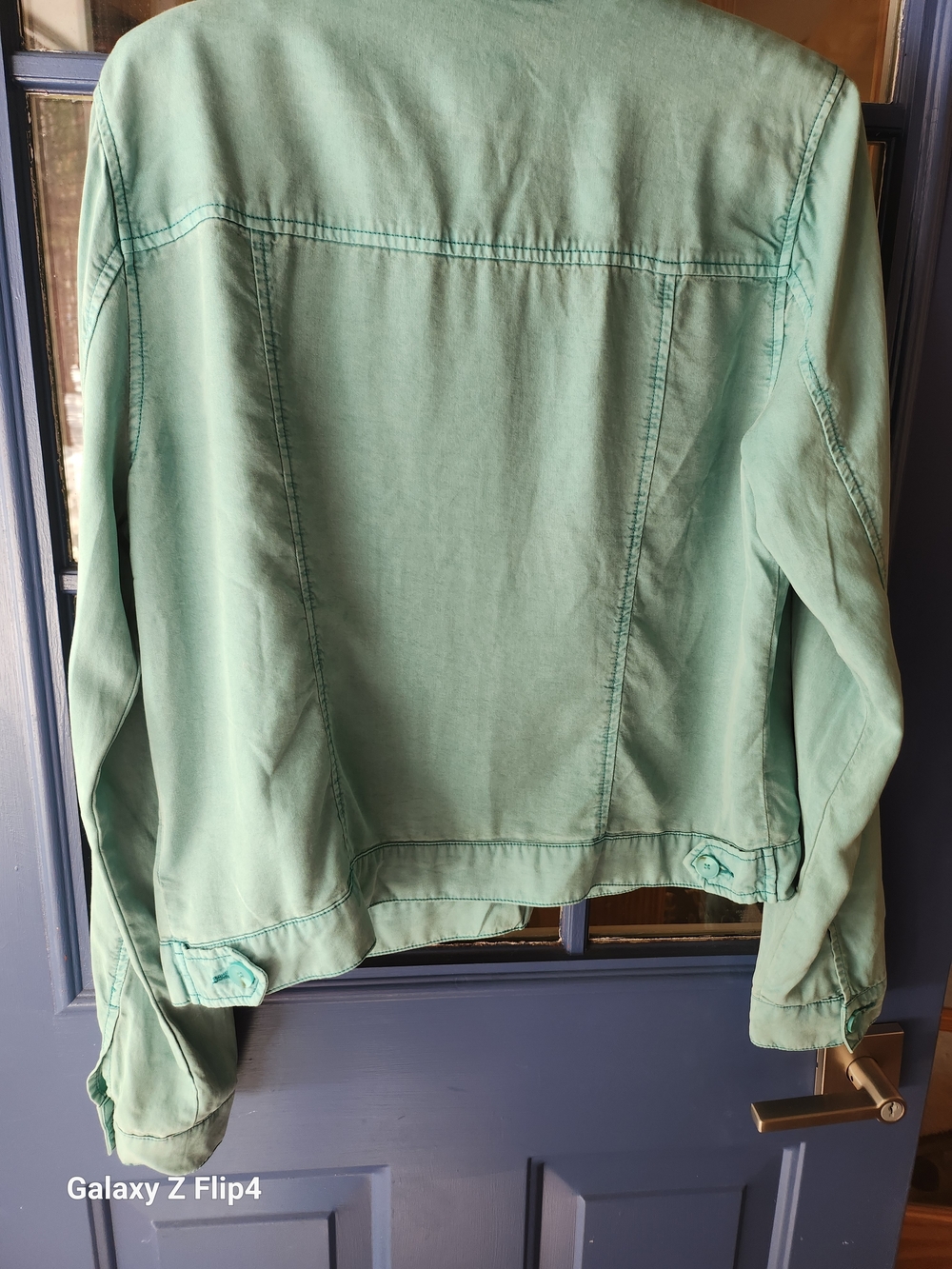 Kut from the Kloth Teal Green Women's Utility Jacket - Picture 2 of 4